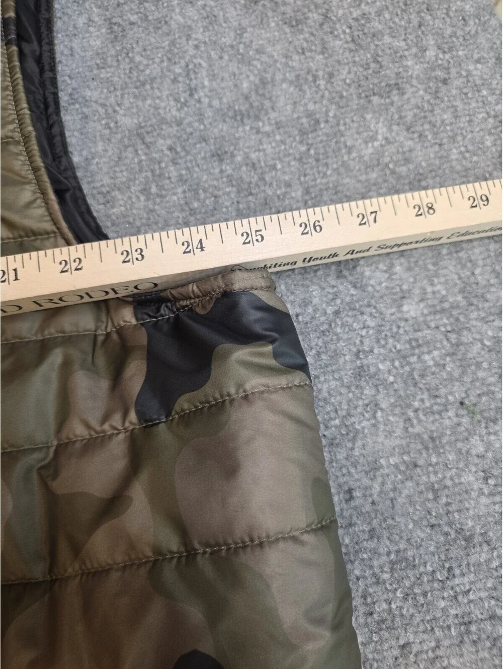 Sonoma Men's XL Camo Puffer Vest Full Zip Quilted Camouflage Lightweight EUC